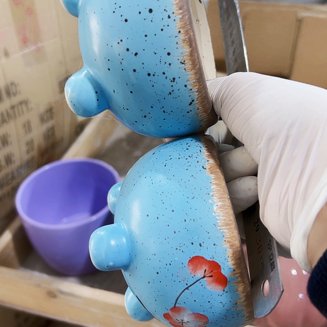 有孔，外贸尾单陶瓷花盆凑单10米包邮