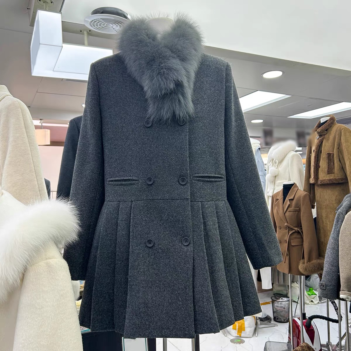2024冬装新款可拆卸毛领no退换