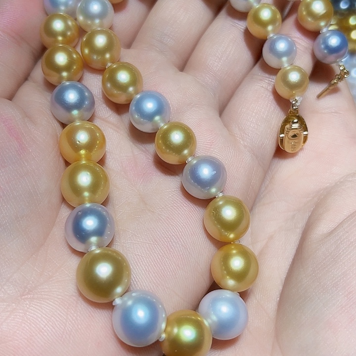 海水珍珠项链未镶嵌9.5-12