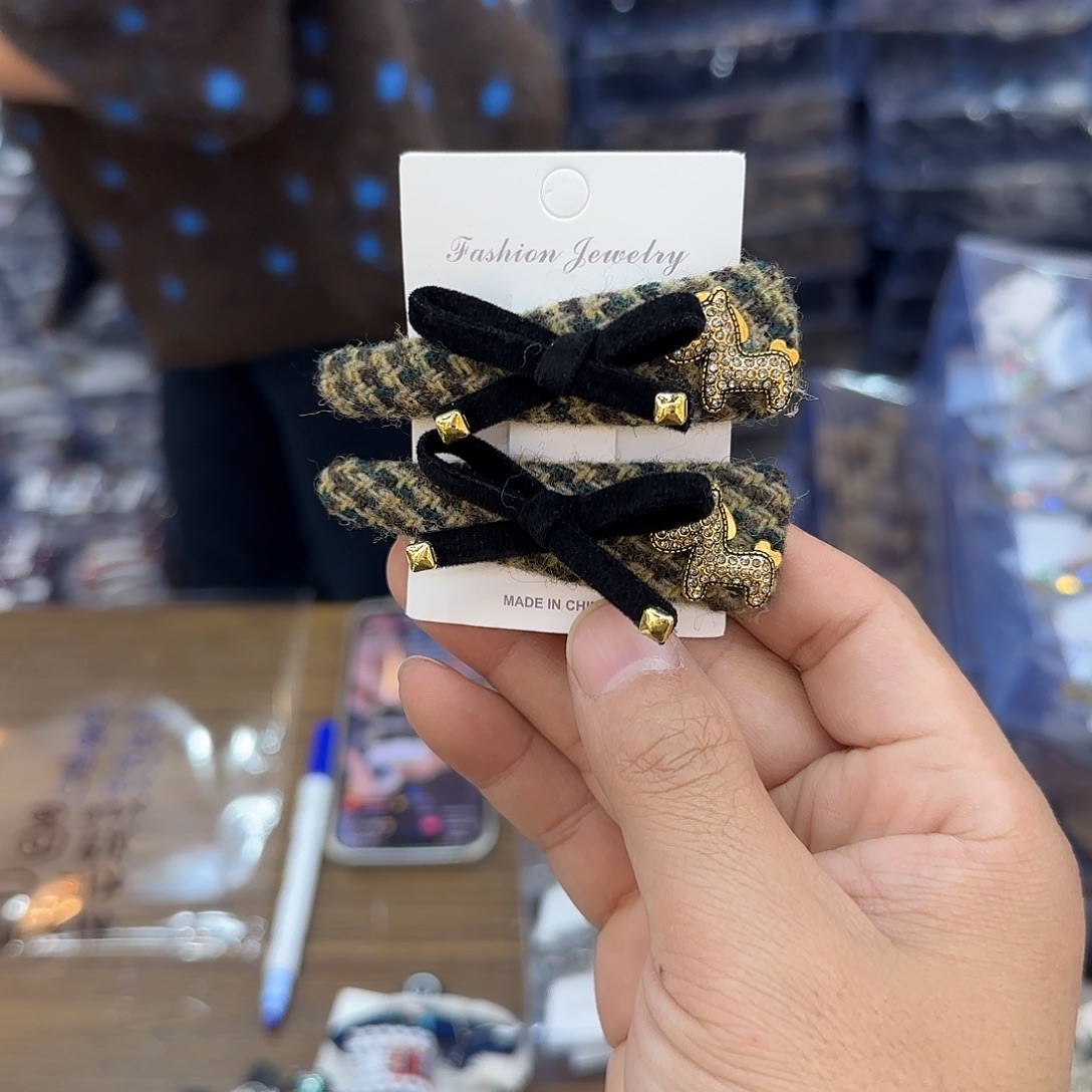 布艺非金属X27小马掰掰夹2个