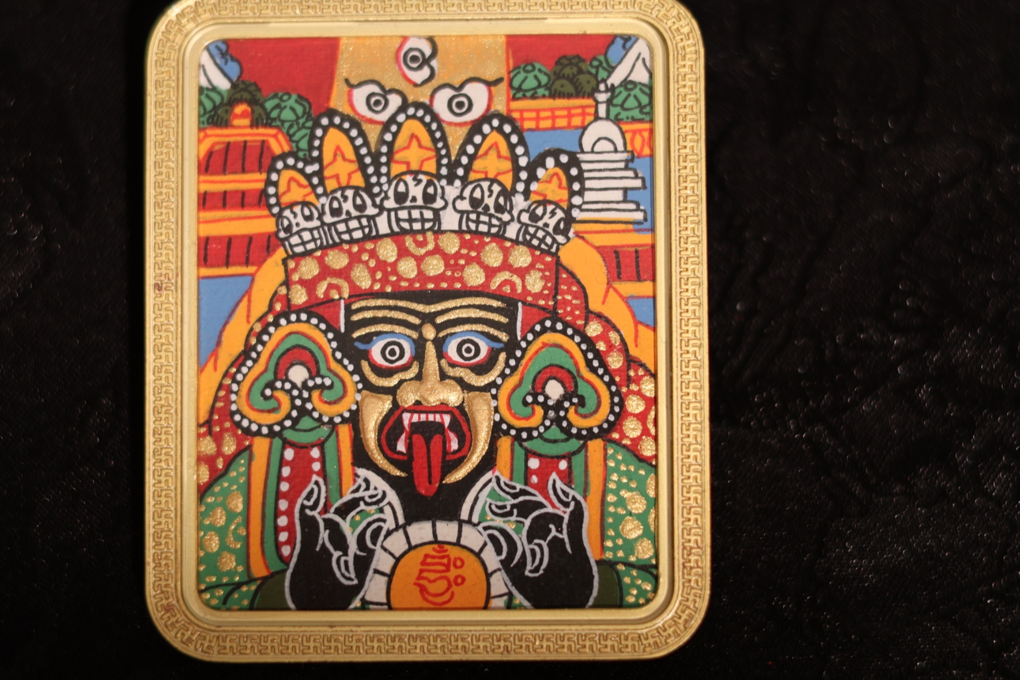 【扎基拉姆】纯手绘唐卡吊坠「梵尘绘」