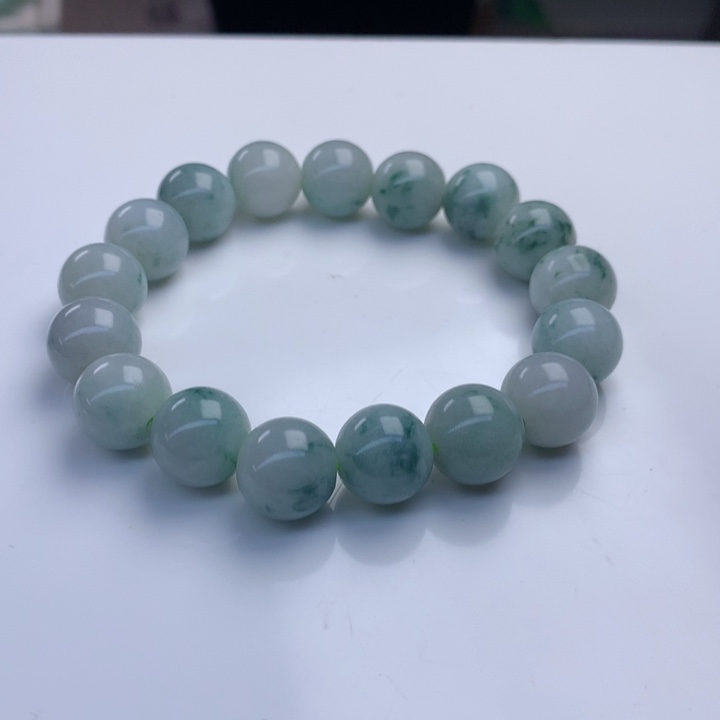 翡翠手串未镶嵌12.5mm！