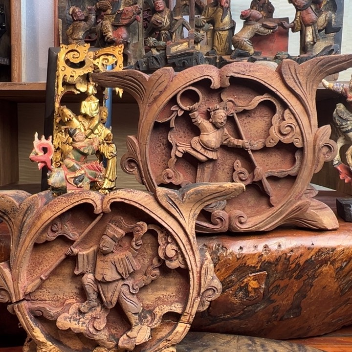 木浙江木雕作品摆件