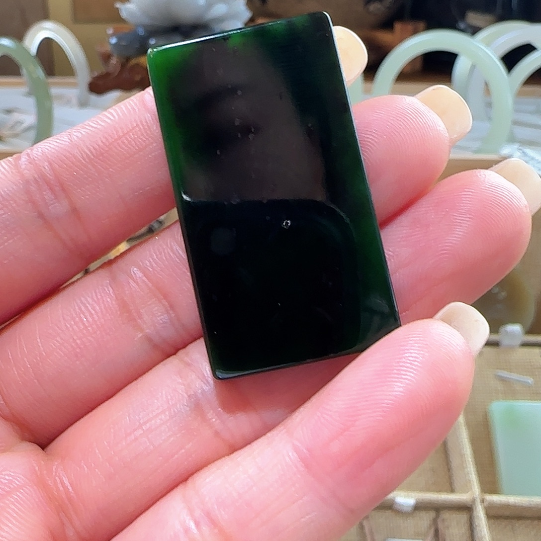 和田玉（碧玉）未镶嵌吊坠(不含链)