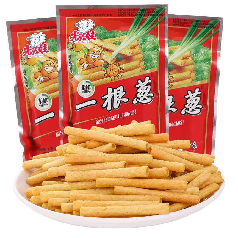 一根葱30g光头娃的小零食香葱味