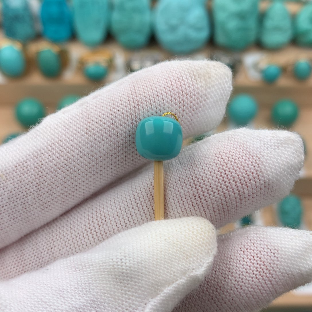 绿松石配饰未镶嵌卡8.7*8.5