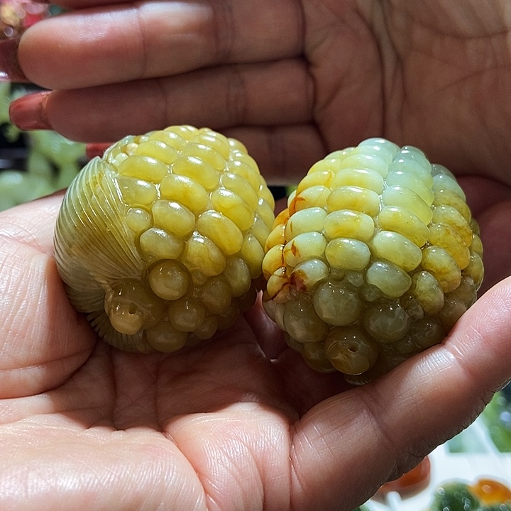 蛇纹石玉手把合金盛**年