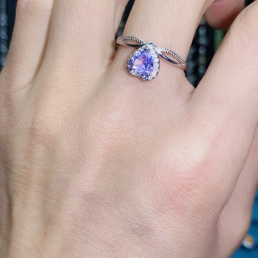 紫晶珠宝半成品银S925镶嵌