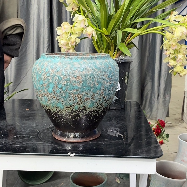 16×21 -粗陶花盆有孔-买买买