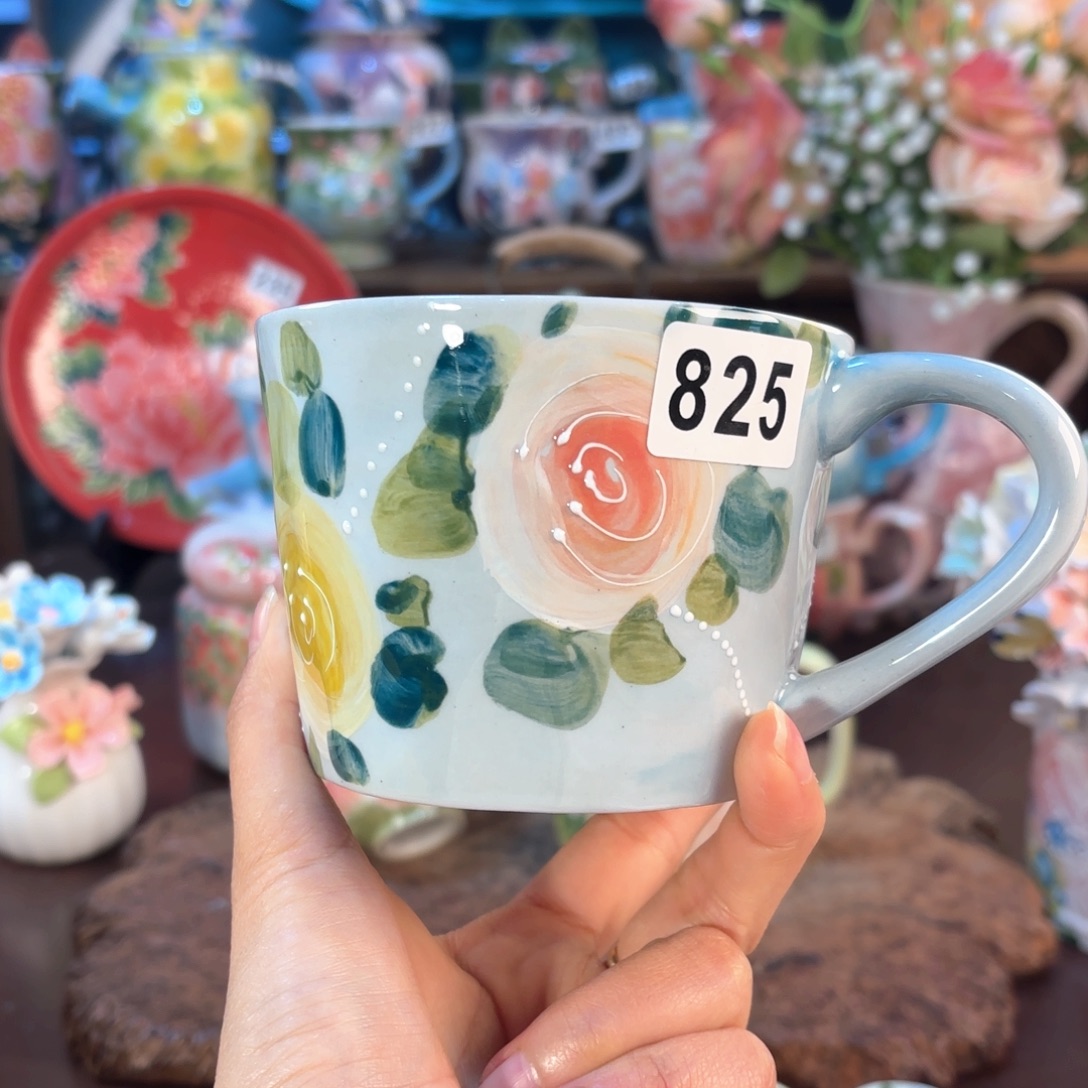 景德镇手绘高温釉下彩陶瓷茶具