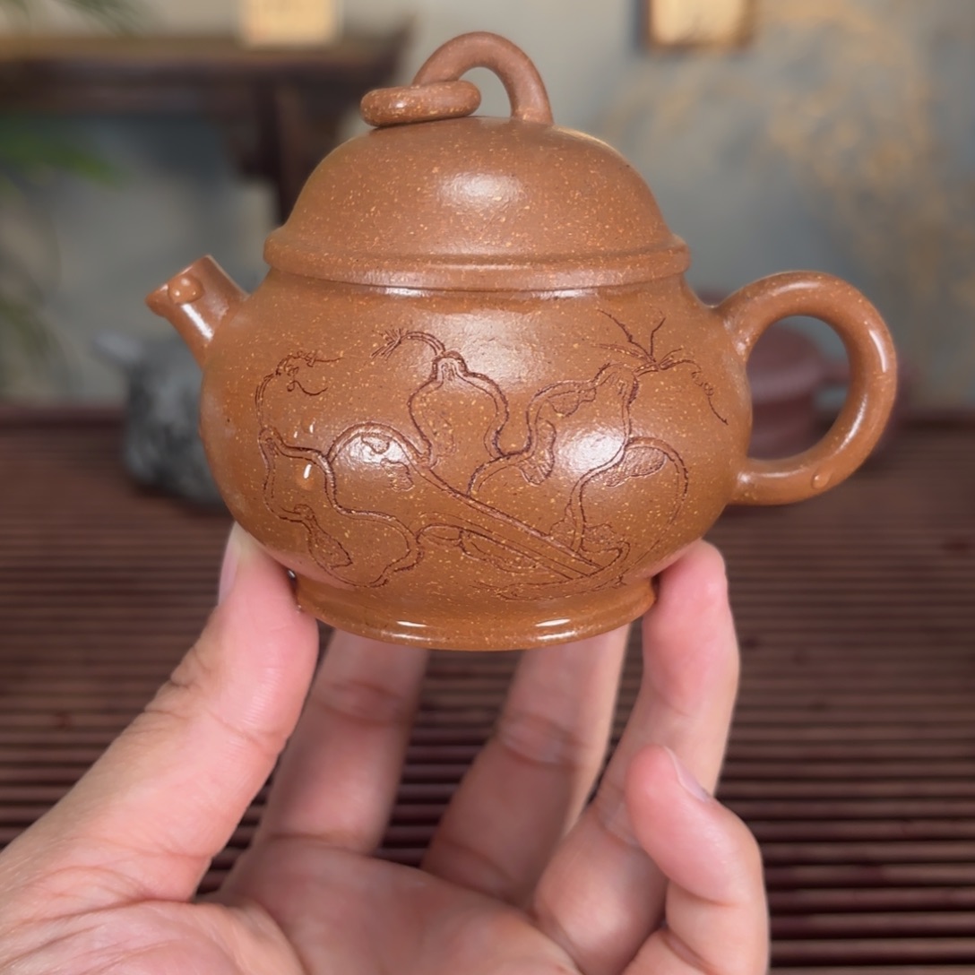 紫砂茶壶胖墩120毫升