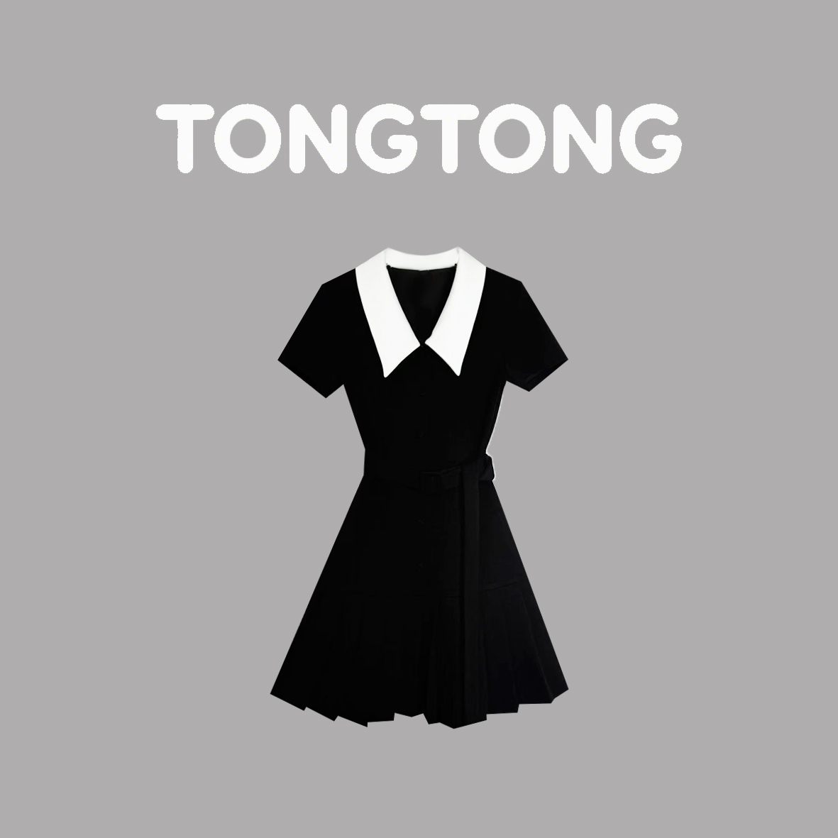 【桐桐】时尚显瘦气质轻奢百搭修身潮流连衣裙GGZ-162