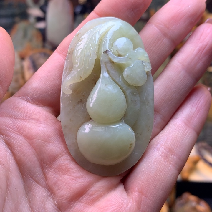 岫岩老玉（透闪石质玉）手链未镶嵌