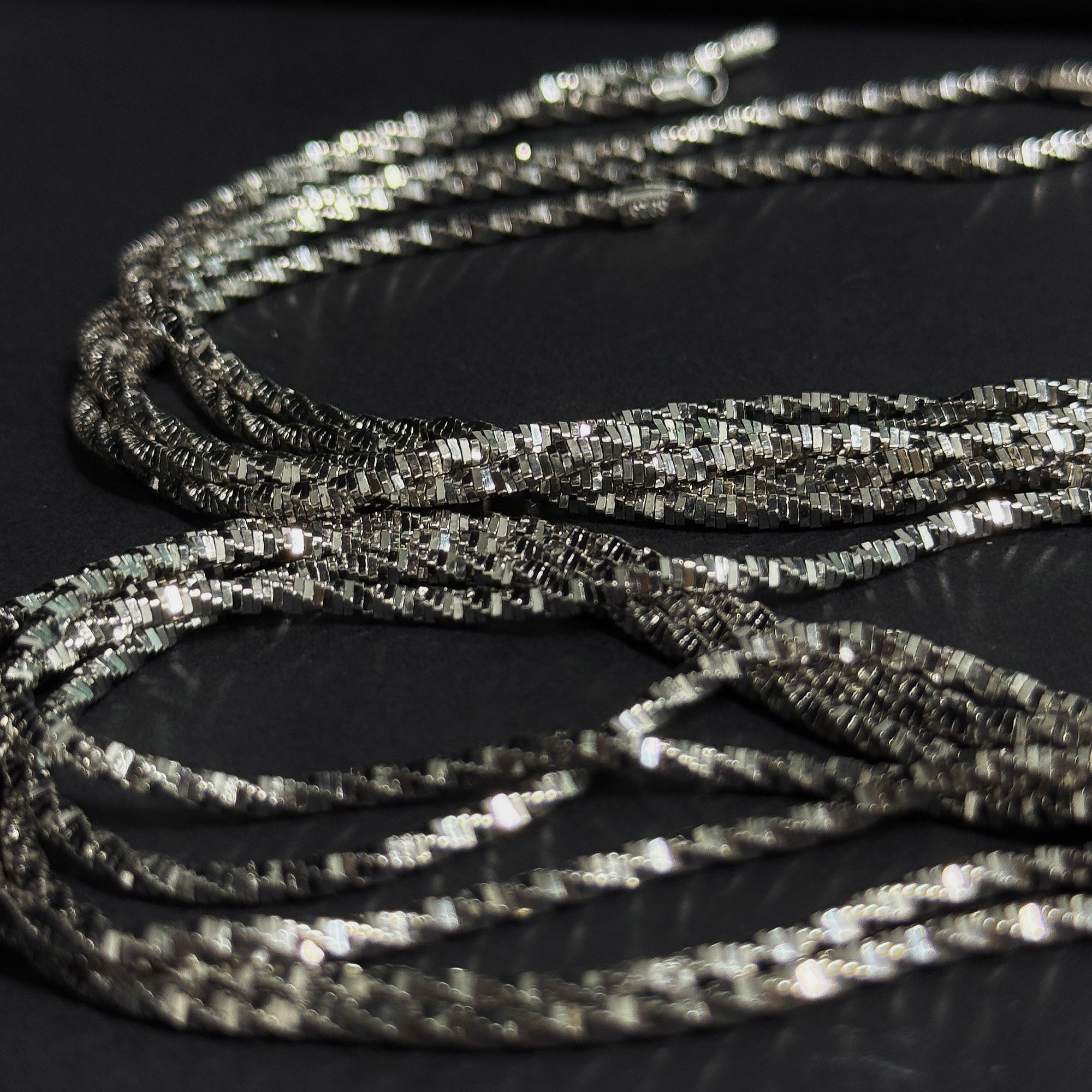 梵亚格 链子925银 满天星锁骨链男碎银子高级感百搭简约轻奢颈链