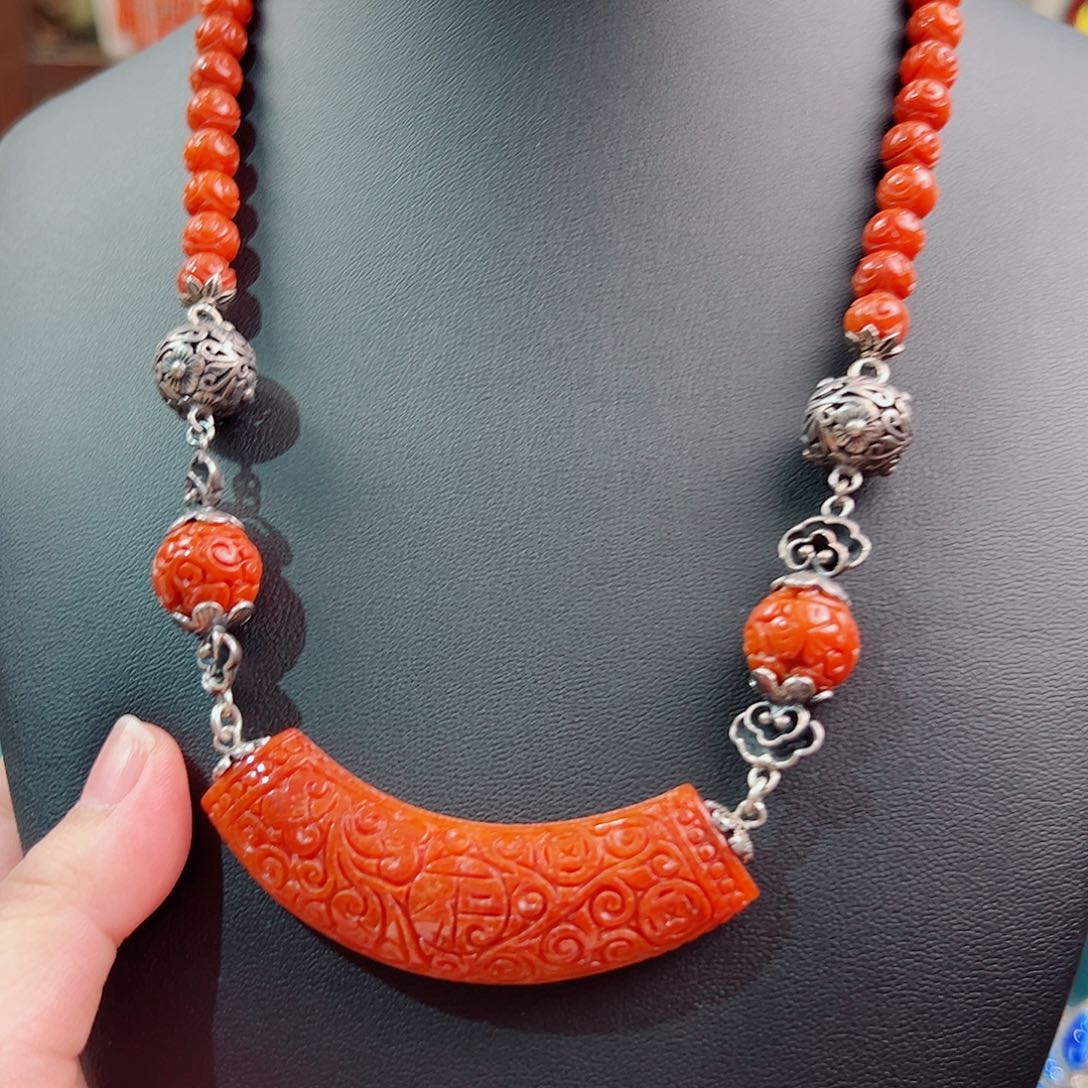 925银珐琅锦象原创设计项链