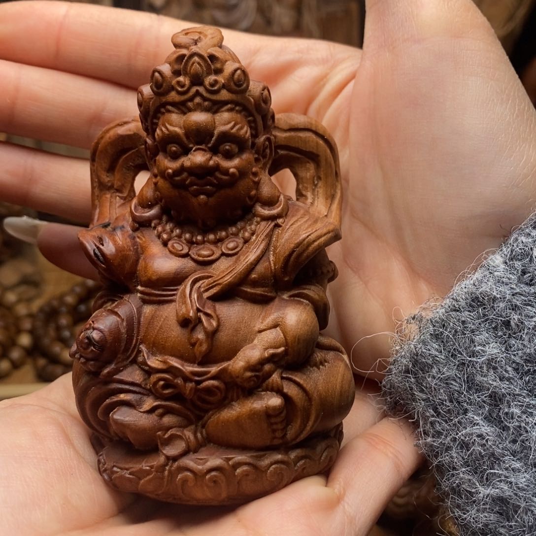 檀香木把件摆件瑕疵
