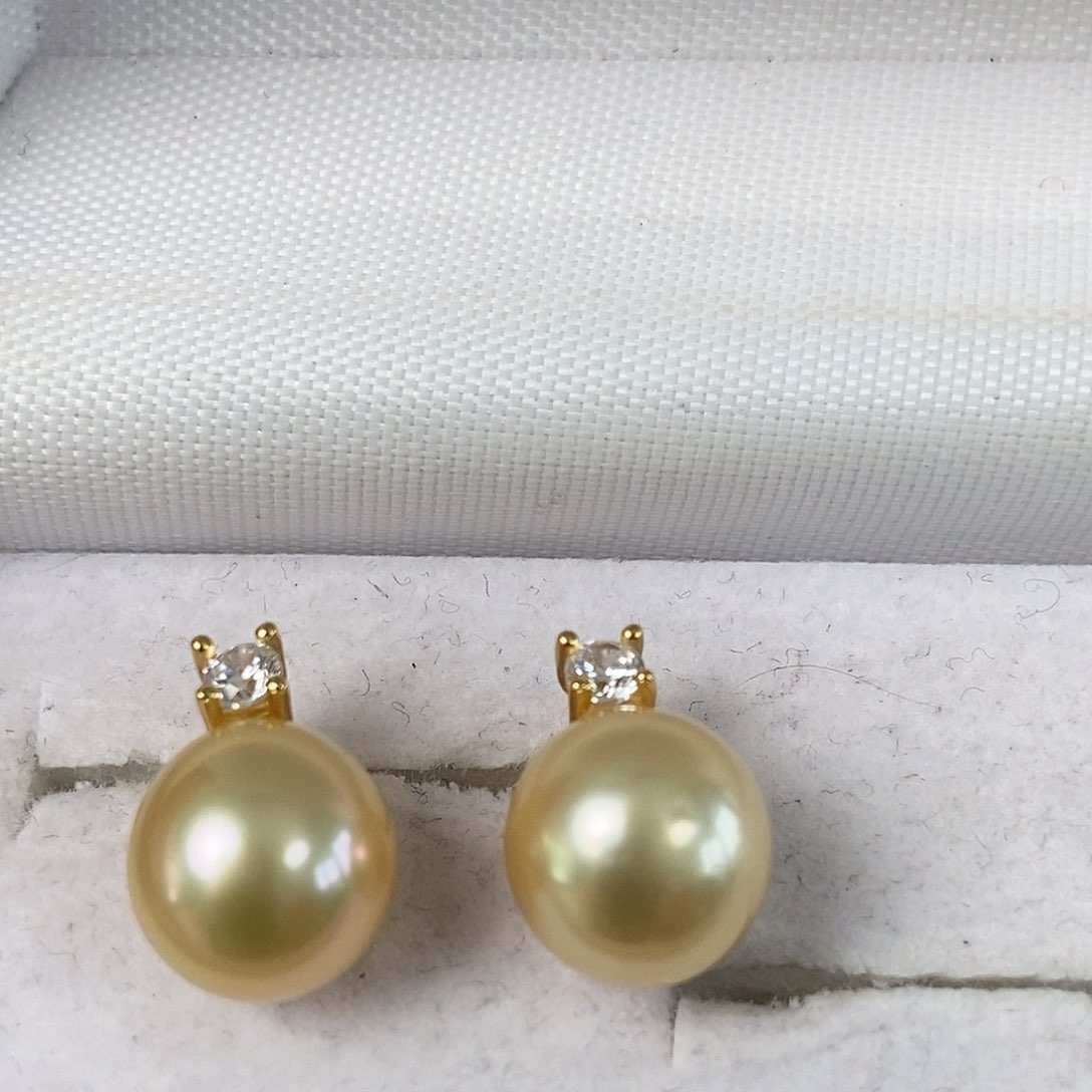 海水珍珠戒圈银S925镶嵌