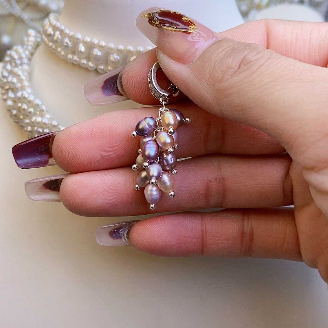 淡水珍珠颈饰银S925镶嵌