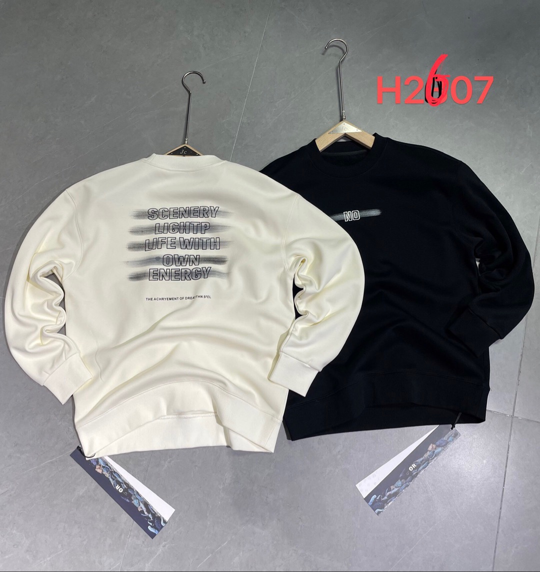 388 素Y 男女潮牌秋冬款情侣圆领长袖加绒打底卫衣 WY2607