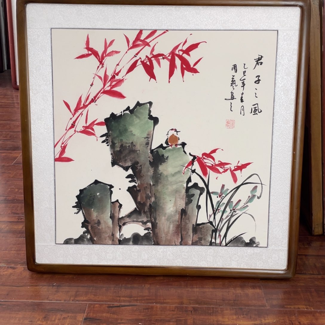 国画带框尺寸63*63厘米