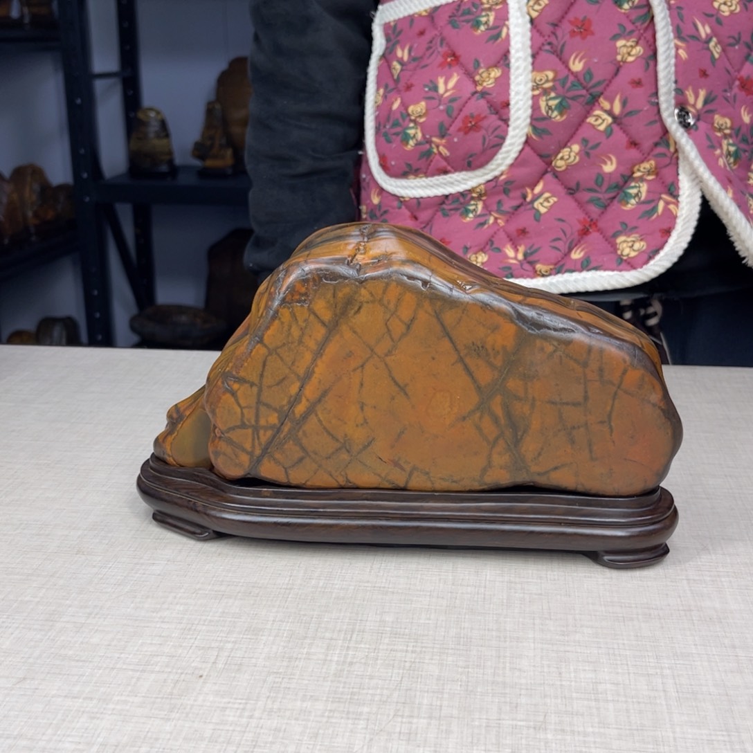 石材广西大化彩玉石配底座不包邮