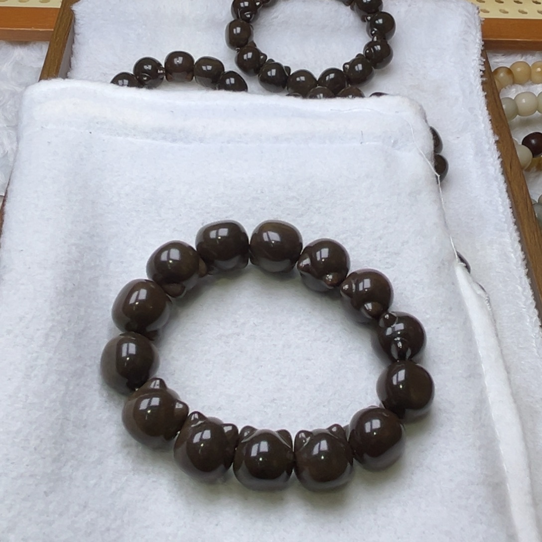 手串菩提根/象牙果猫猫头微瑕