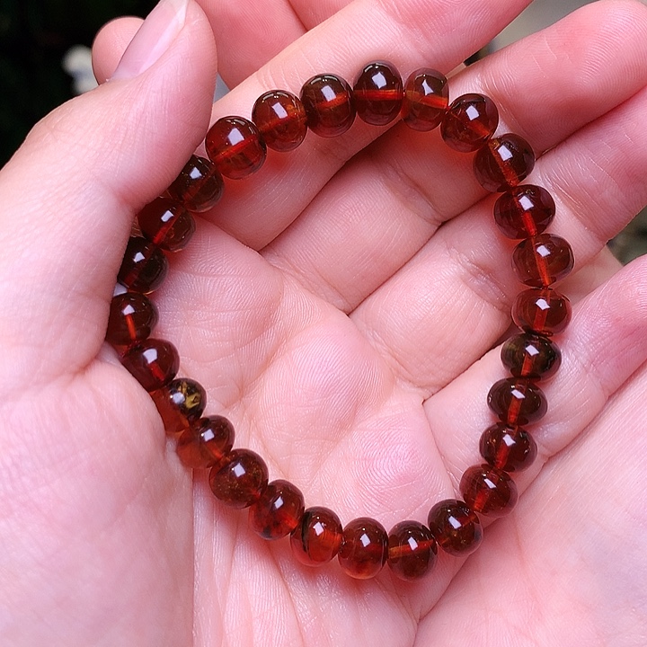 琥珀未镶嵌裸石抚顺琥珀8-307