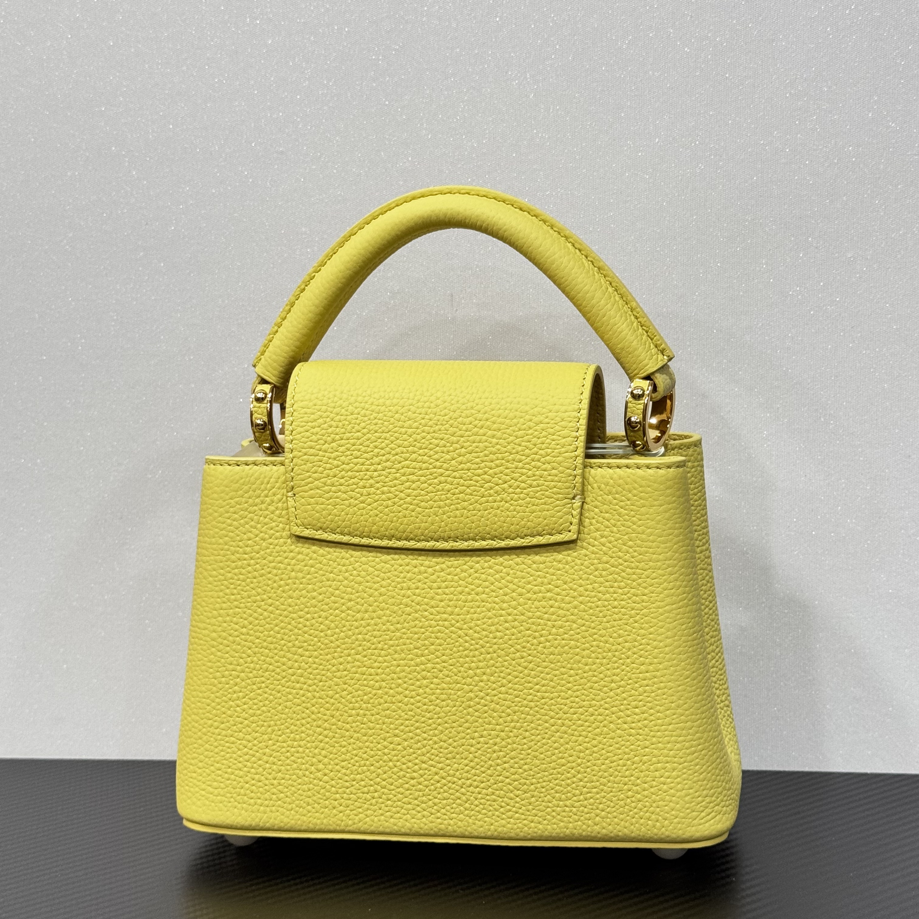 手工真皮包-K0068-卡普竖-露-黄