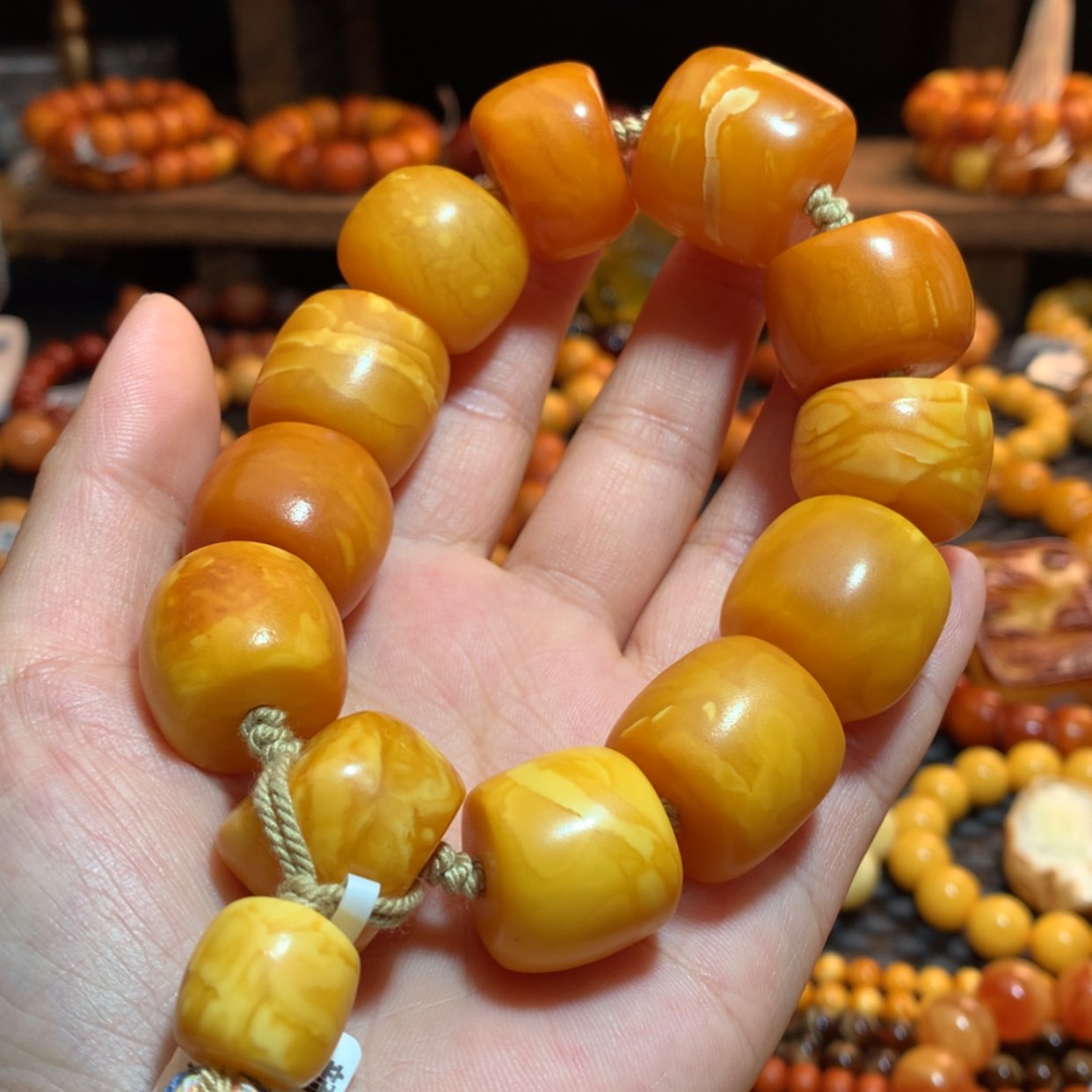 【闪购商品】手串蜜蜡未镶嵌蜜蜡手串