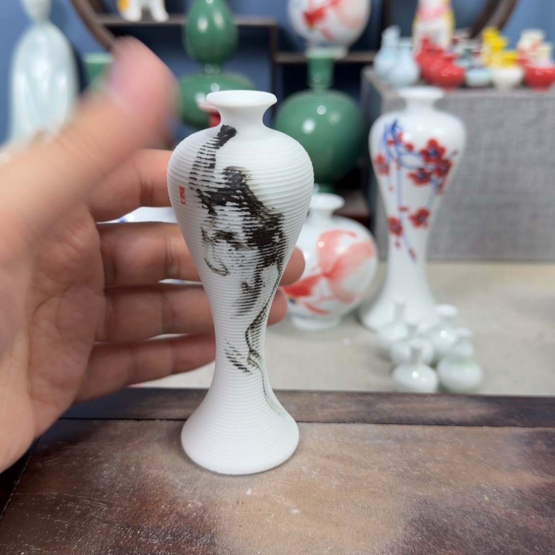 陶瓷手工小花器摆件