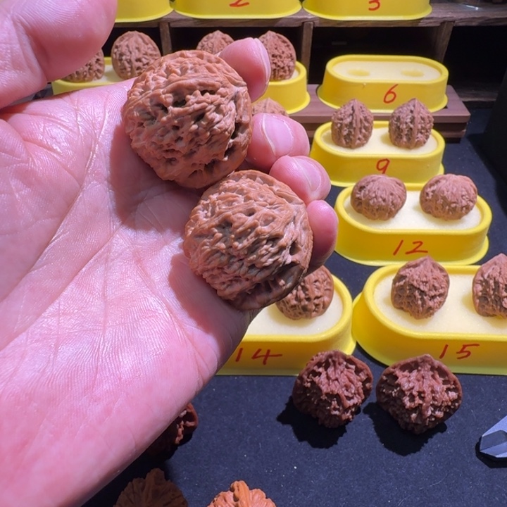 沐***芓文玩核桃吊坠秦岭文玩核桃，白狮子