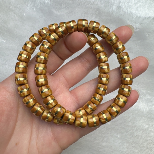 火焰鼠实心紫金鼠一线天9-10mm稀有迷你金腰带紫金鼠直切手串