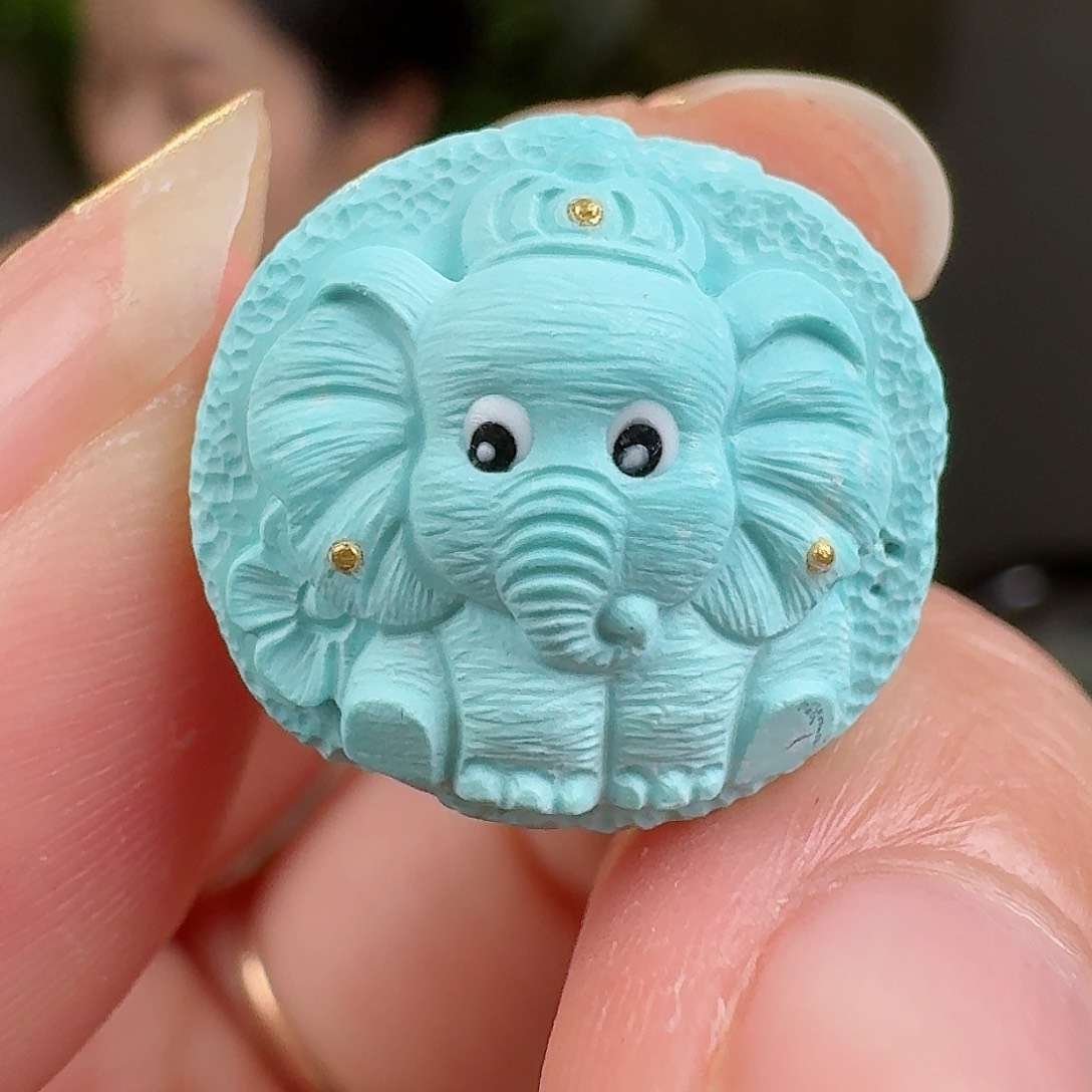 绿松石珠宝奇石未镶嵌