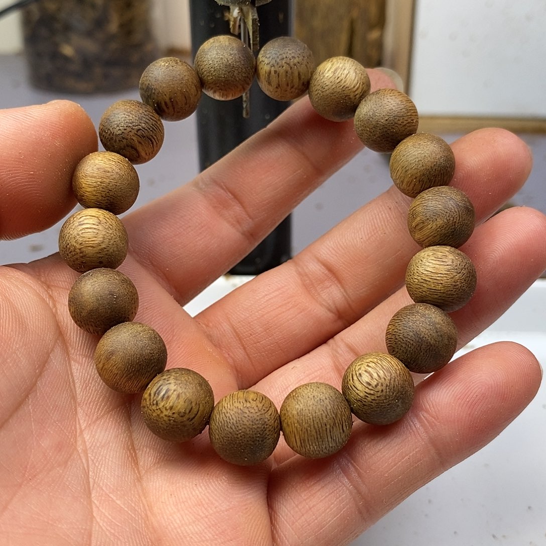 手串沉香绿棋楠规格1.2-9