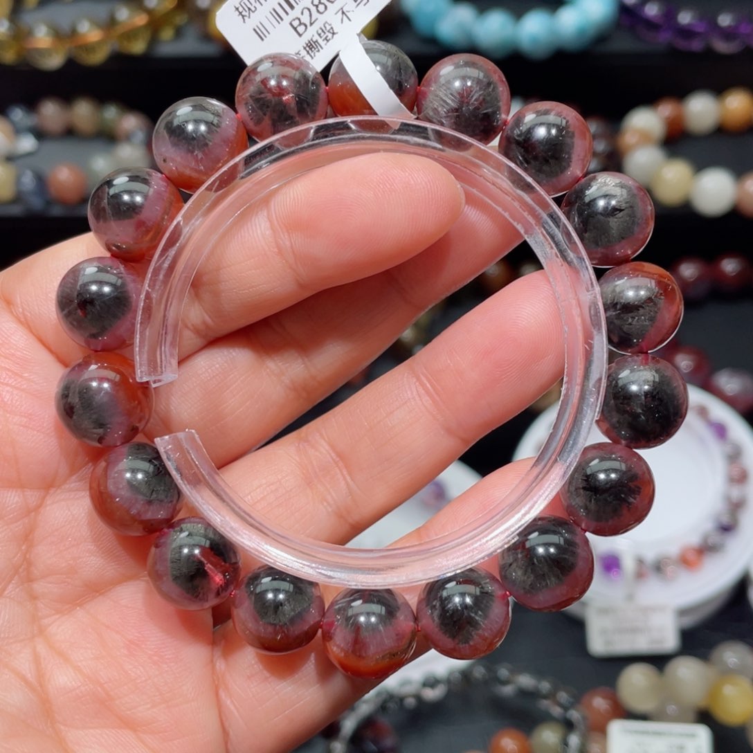 水晶手串未镶嵌极光手链