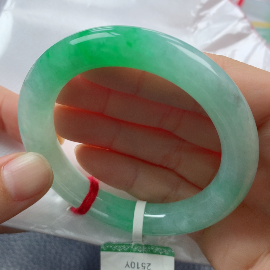 未镶嵌手镯翡翠缅甸天然翡翠A货50.5圆