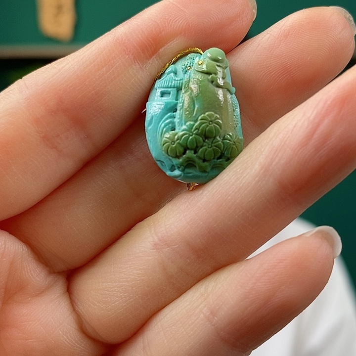 未镶嵌绿松石珠宝奇石