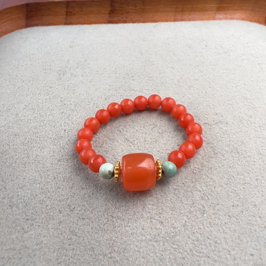 南红玛瑙未镶嵌（戒指3-6mm