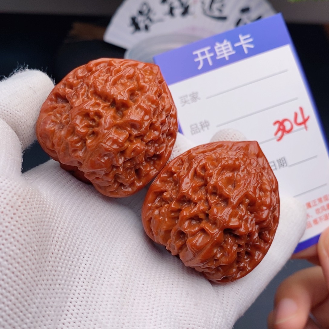 文玩核桃把件41官帽304