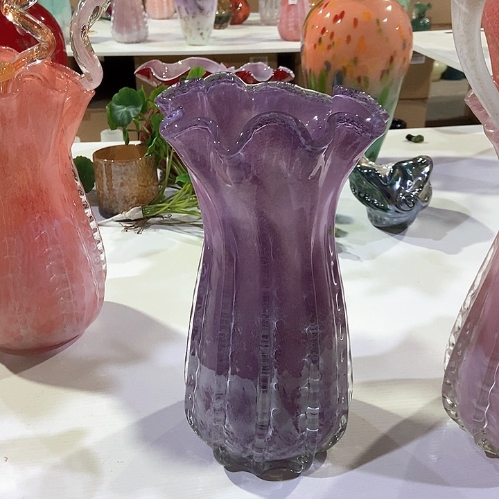 琉璃高32厘米琉璃花瓶