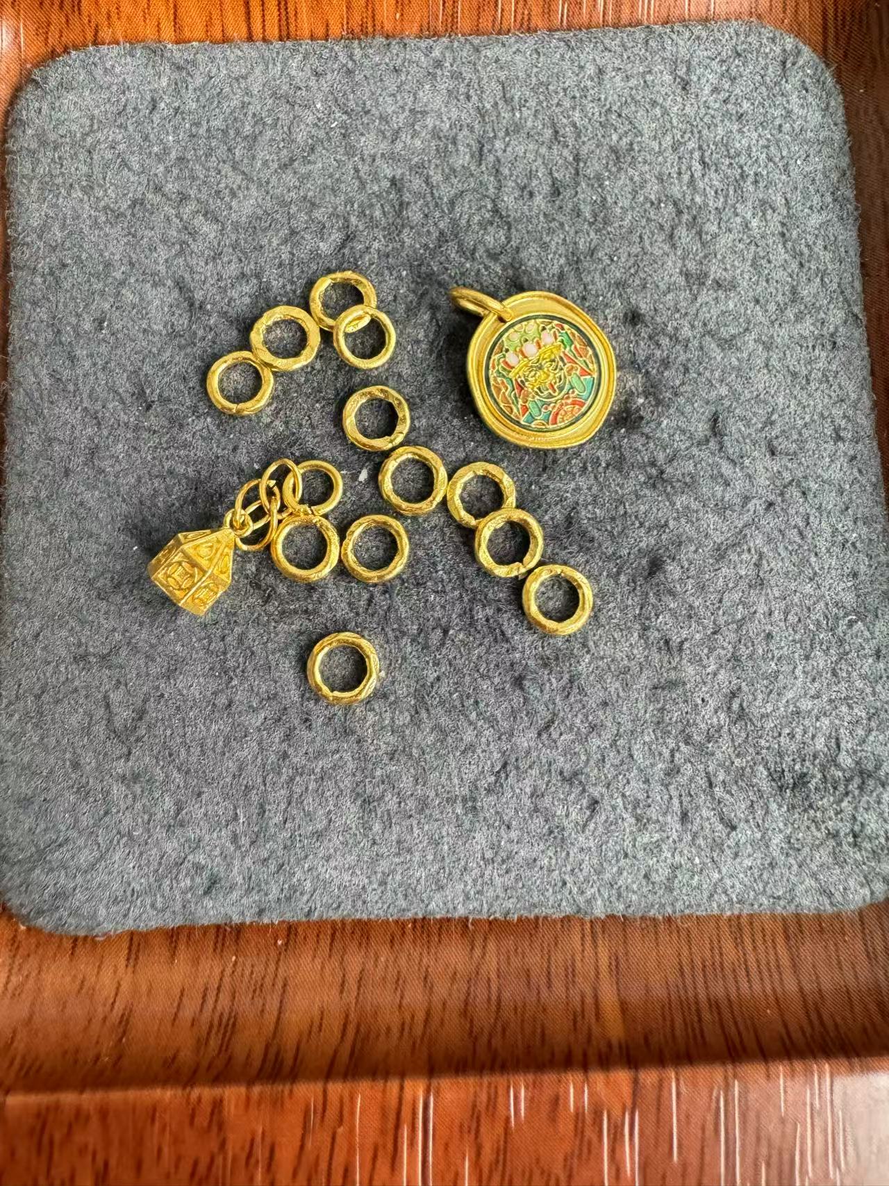 足金999 卡5盘缠扎基拉姆吊坠