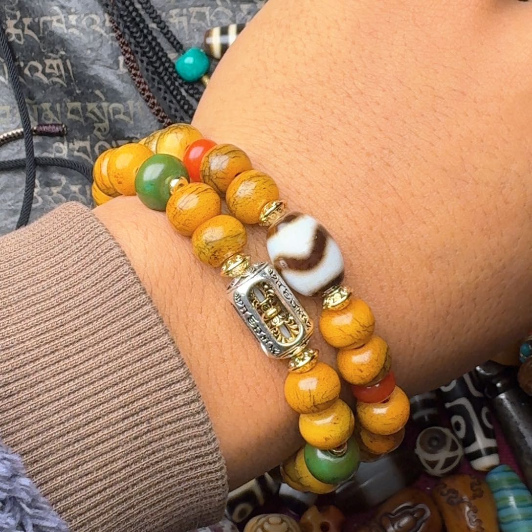 金刚菩提手串牦牛骨