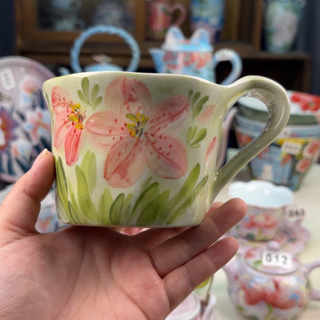 景德镇手绘高温釉下彩陶瓷茶具