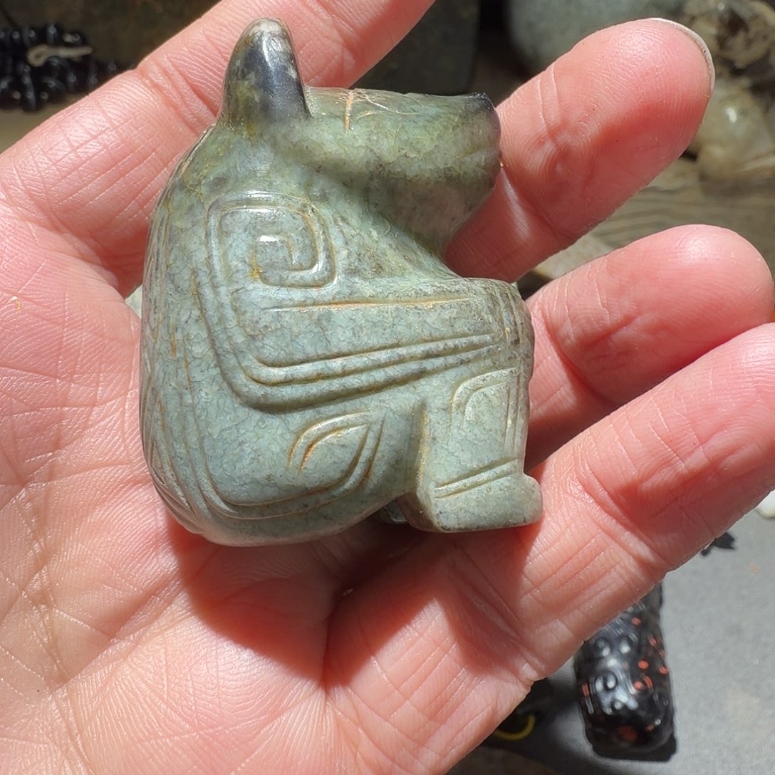 小***西和田玉未镶嵌挂件