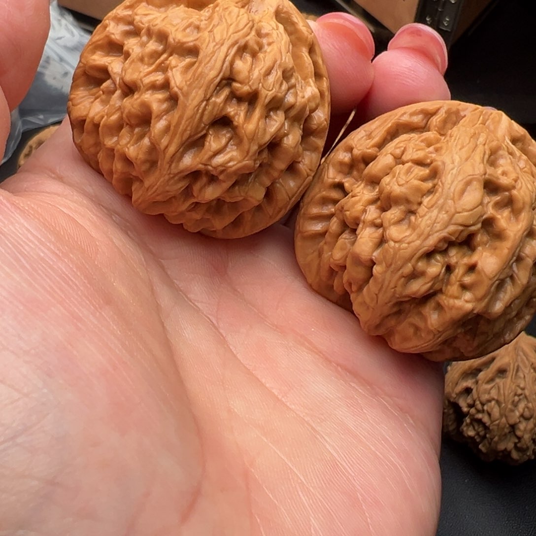 文玩核桃把件红锦鲤41雅