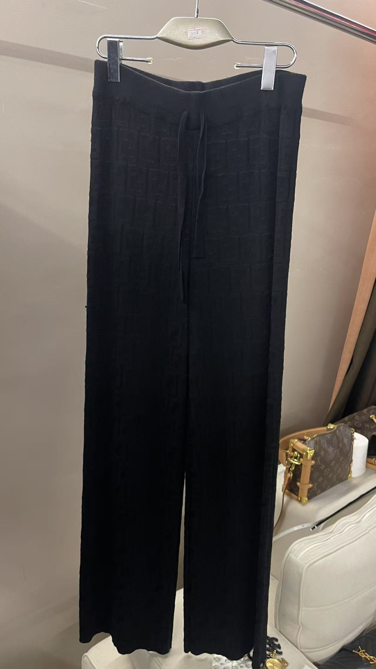 清【Big静】气质针织阔腿裤8009