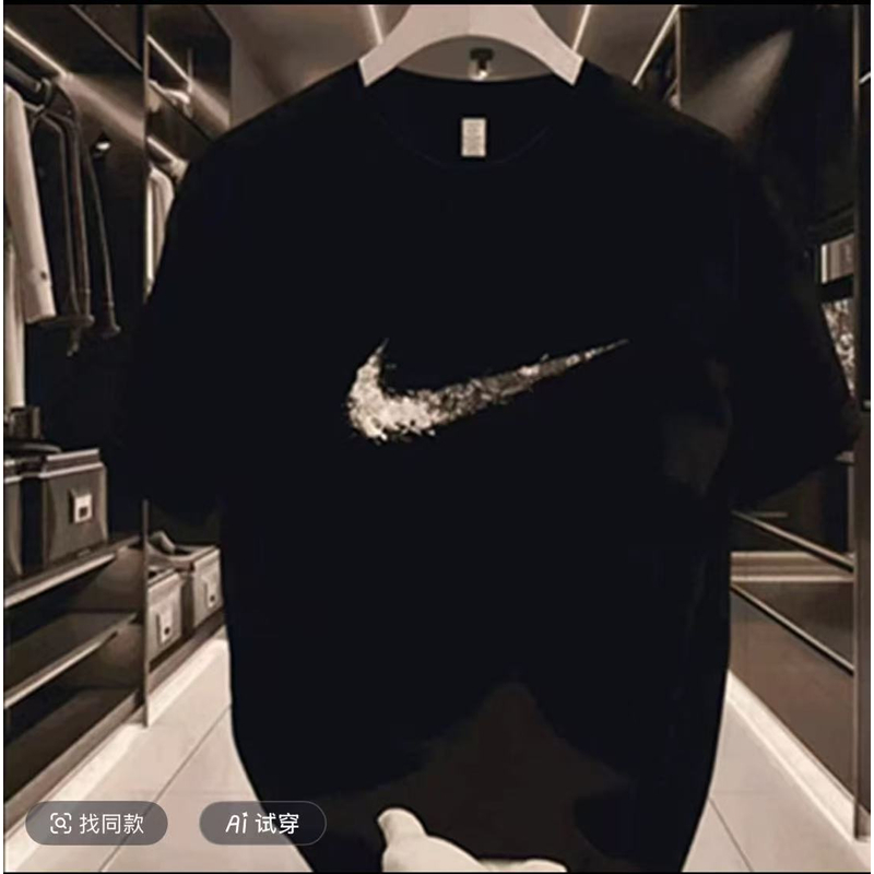 YF短袖时尚百搭潮流情侣休闲潮流ins半袖圆领透气夏季同款