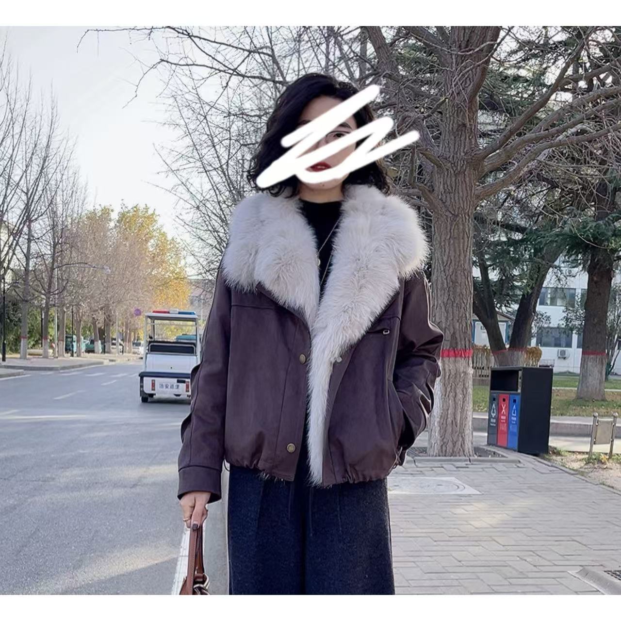 座山雕鹅绒外套 