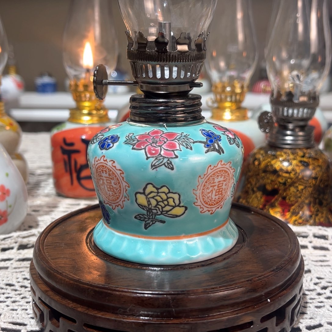 摆件景德镇陶瓷香薰灯