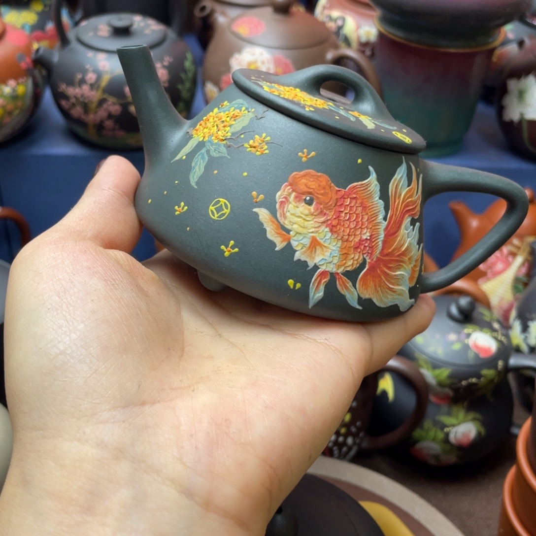 天****红泥茶杯紫砂主人杯160cc